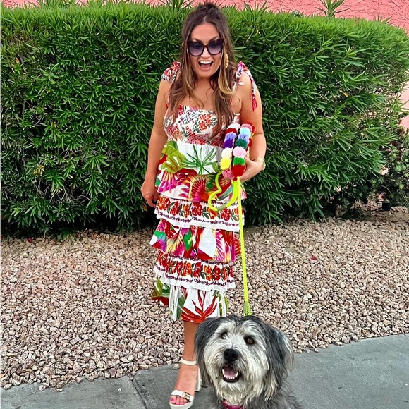 FARM Rio Layered Midi Dress - Picture 3 of 5